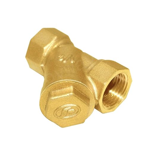 Joywayus Brass 1/2" Female Thread Y Shaped Strainer Filter Valve Pipe Fittings Adaptor Connector for Water Oil Separation