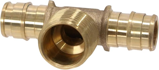 XFITTING Pex A 1/2 Inch x Pex A 1/2 Inch x 1/2 Inch Male NPT Tee, Pex A Male NPT Tee, 29-6-1=2XX, 2 Pieces
