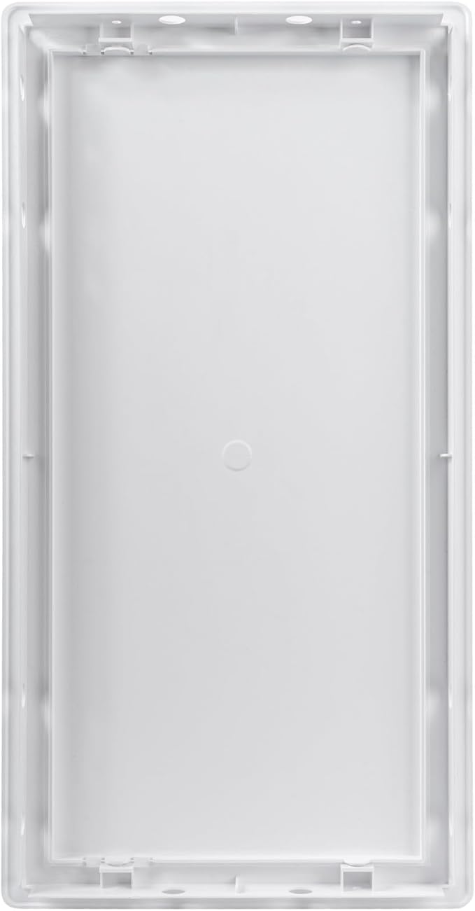 8 x 16 Inch White Square ABS Plastic Plumbing Access Panel - Indoor Wall Access Door for HVAC, Wall, Ceiling, and Drywall with Panel - Opening Box Door Cover - Easy to Instal