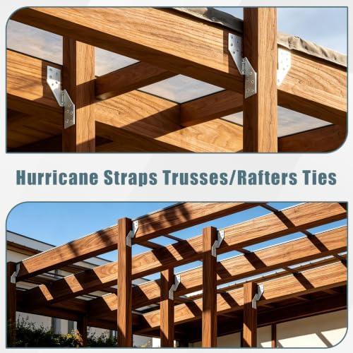 60 Pcs Left Size Galvanized Steel Hurricane Straps Tie Brackets|