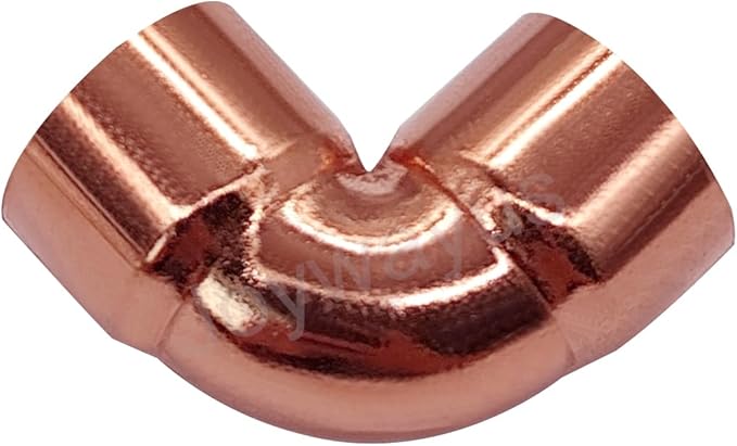 Joywayus 10PCS 1/2" Copper 90 Degree Elbow Coupling Sweat Solder Pipe Fitting Pressure Plumbing Solder Connection