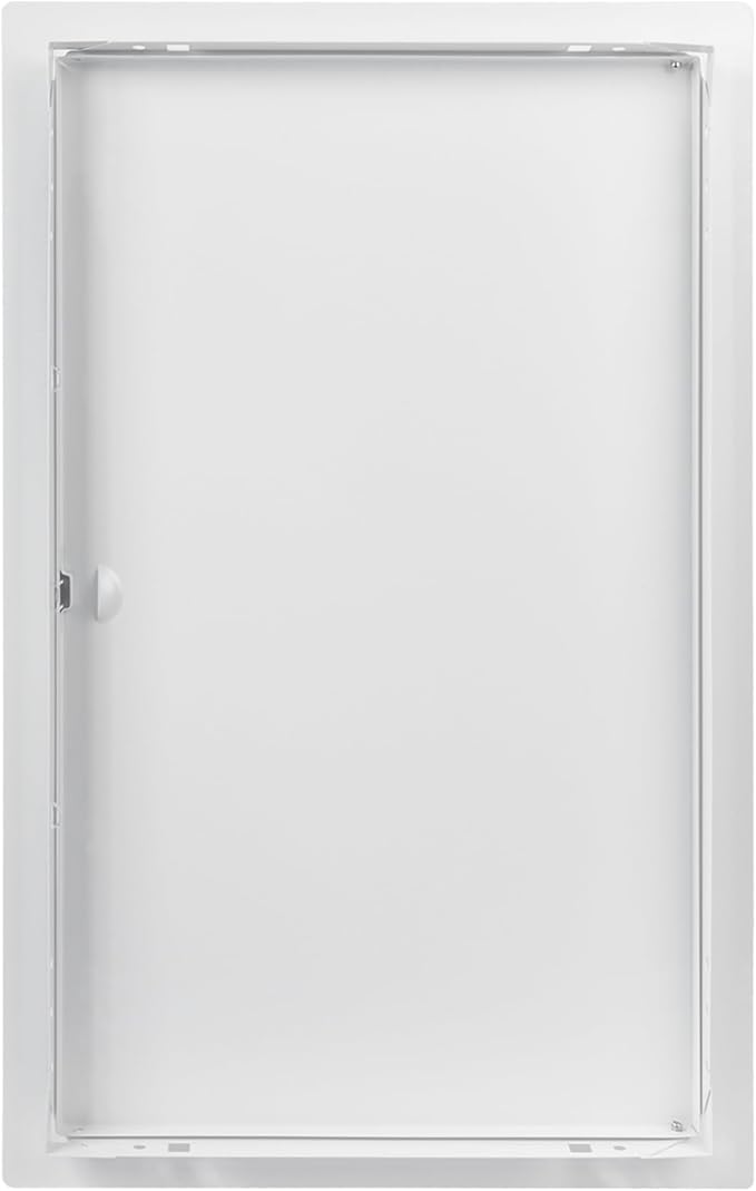 12 x 20 Inch White Rectangular Metal Plumbing Access Panel - Indoor Wall Access Door for HVAC, Wall, Ceiling, and Drywall with Panel - Opening Box Door Cover - Easy to Install