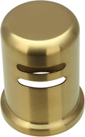 Akicon Brushed Gold Brass Finish Kitchen Dishwasher Air Gap Cap, Air Gap Cover for Replacement