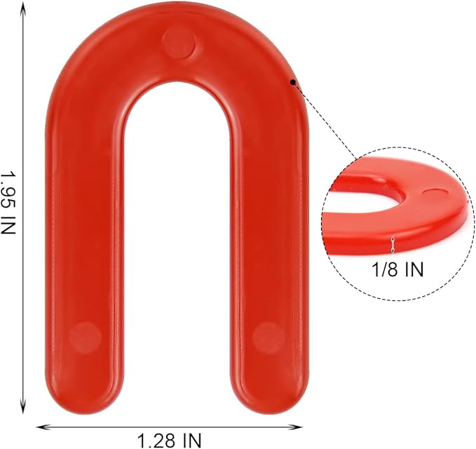 DGSL Tile Leveling System Tile Spacers 1/8 Inch, 300 pieces Horseshoe Shim U Shape Plastic Tile Leveling Clips for Various Types of Tile Leveling