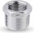 MAACFLOW Stainless Steel 3/4" Male NPT to 1/2" Female NPT Adapter Reducer Hex Bushing (Thread OD 1.02" - ID 0.72") (Pack of 1)