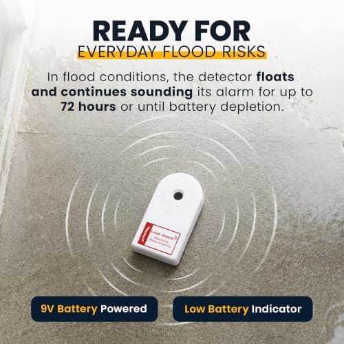 Zircon® Leak Alert™ Water Leak Detector, Loud 90 dB Water Alarm, 3 Pack