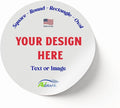 Custom Stickers Vinyl Waterproof Dishwasher Safe, UV Resistant 1.5-10 in. Make Your Own Personalized Stickers Labels for Your Brand, Text Image, or Logo. Made USA