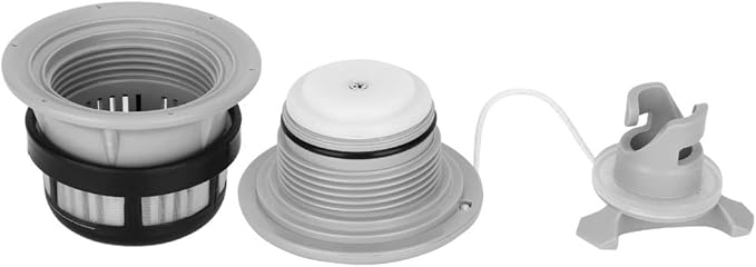 3Pcs Air Valve, Inflatable Tent Air Valve with Filter Mesh Accessory for Inflatable Tent Boat Kayaks(Gray) Rowing Supplies Air Tumble Track Valve Spiral Air Plug Air Valve Replacement