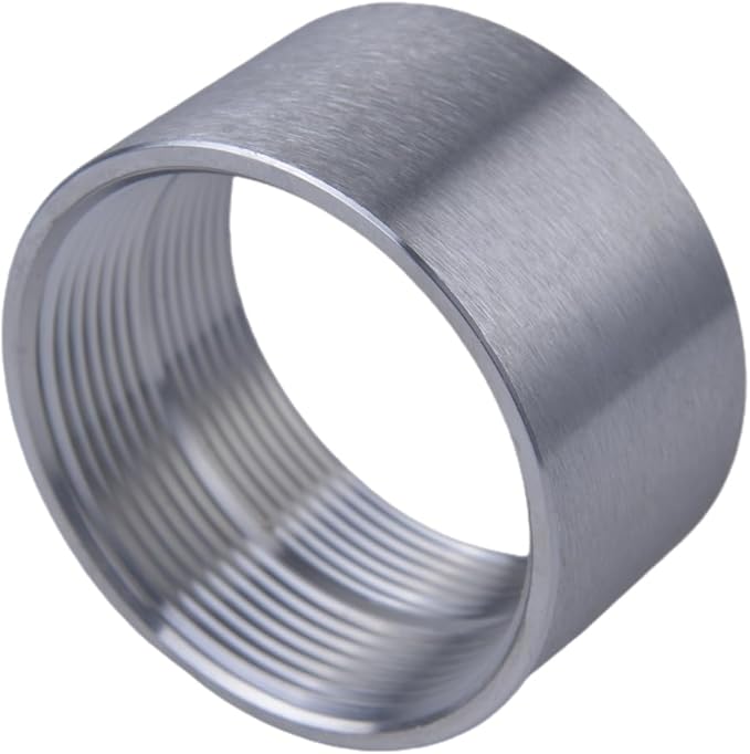 304 Stainless Steel 2 Inch NPT Female Thread Weld On Pipe Fitting Bung 2" NPT Female Pipe Coupling 2Pcs