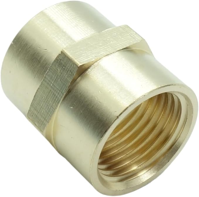 5 Pcs Brass Female Coupling 1/2" x 1/2" NPT fnpt to fnpt Coupler