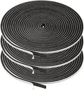 3 Rolls Weather Stripping,1/4 Inch Wide X 1/8 Inch Thick Foam Seal Tape High Density Foam Strip Self Adhesive,Closed Cell Tape Seal Strip,16 Feet Long Each