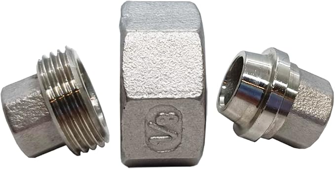 AF Hydro Stainless Steel SS316 Union Pipe Fitting, 1/8''NPT Female Thread, Pressure Rating up to 150 PSI, Class 150 Connector Adapter