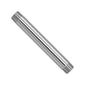 Naiture Brass Heavy Duty 1/2 NPT Connection Threaded Pipe Fitting Nipple, 6" Long, Chrome Finish