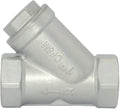 Strainer Mesh Filter Valve,800WOG Y-Spring NPT Female Check Valve,Stainless Steel SS316 CF8M (1")