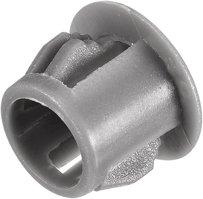 uxcell 3/8" Plastic Hole Plugs, 36Pcs Flush Type Panel Round Snap in Fastener Knockout Locking Plugs for Furniture Insert End Caps Panels, Gray
