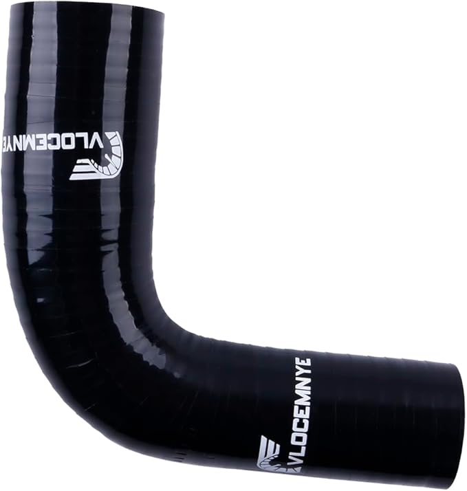 4-Ply 90 Degree High Performance Elbow Silicone Hose Coupler ID 1 1/4" -1 1/2" inch (32mm-38mm) Length 4 inch (102mm) Black