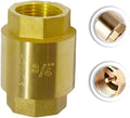 3/4" NPT Brass In-Line Vertical Check Valve, Thread Female One Way Backflow Preventer Check Valve, 3/4" Check Valve, 200WOG