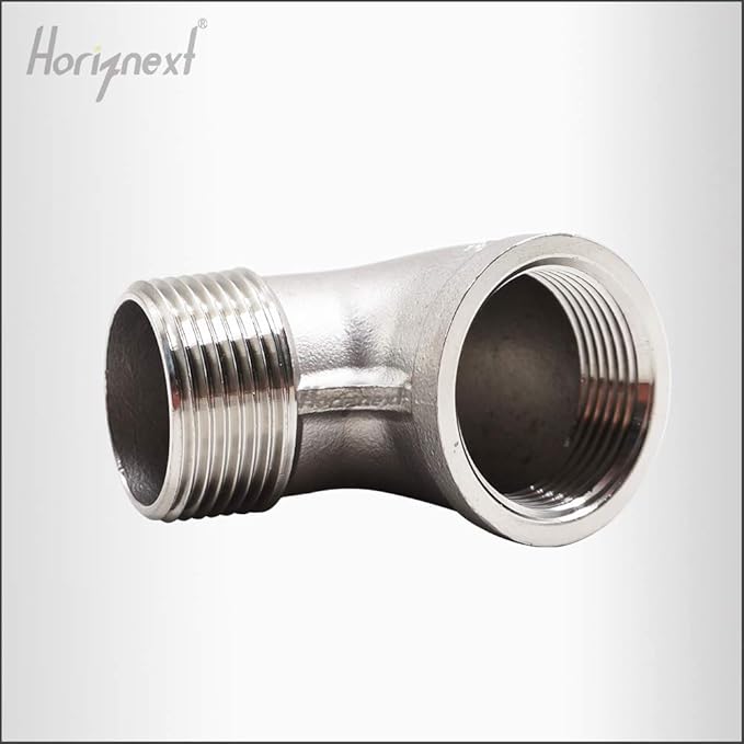 stainless steel NPT 1 elbow fitting 90 degree with both male and female thread connecting water pipe air hose pvc tube cast coupling (1 pc)