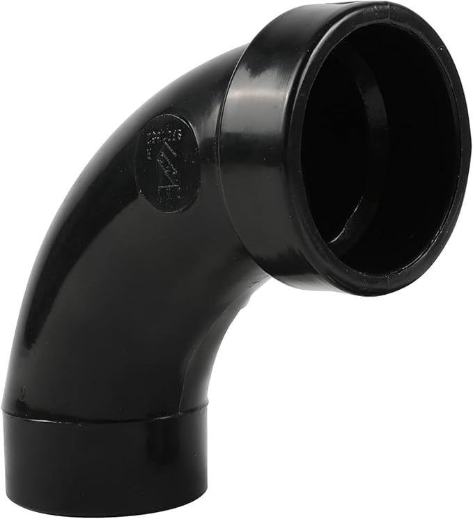 EFIELD 3 in. ABS DWV 90-Degree Hub x Spigot Long Sweep Street Elbow Fitting (1/4 Bend)