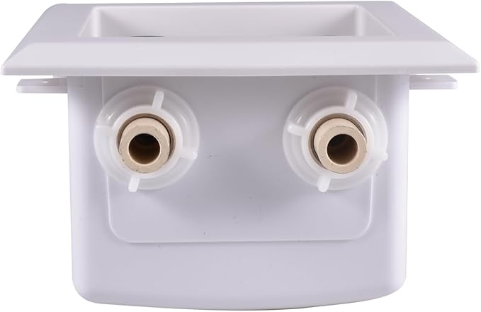 EFIELD Pre-assembled Faucet Outlet Box, 1/2-Inch CPVC Ppe Intet with Installed 1/4-Turn Ball Valve For Hot & Cold Water Supply, Chrome Plate,(FC001)