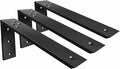 Countertop Support Brackets 3 Pack L Bracket Countertop Brackets 14" x 6" x 2.5" Heavy Duty 3/8" Thick Shelf Brackets Metal Corbels L Shape Bracket for Wood Shelf/Quartz/Granite/Concret Countertops