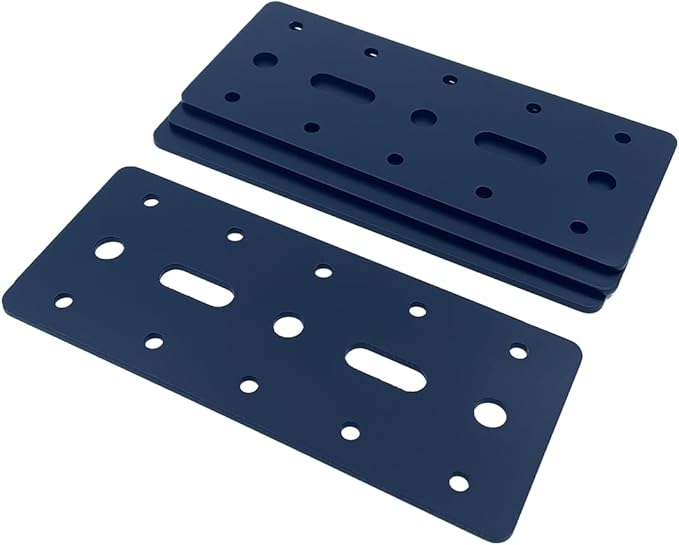 4 PCS 6"X2.5" Straight Steel Flat Plate,Heavy Duty Mending Plate Joining Brackets, Connecting Brackets, I Strap Metal Plate. Fit 4x4,6x6 for Repair House,Furniture,Straight Flat Plate for tress