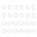 MECCANIXITY PTFE Flat Washers, 24Pack 12mm OD 6mm ID 2mm Thick Sealing Spacer Gasket Ring for Faucet Pipe Hose Bolt Machinery, White