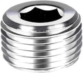 Joywayus Stainless Steel Internal Hex Countersunk Thread Socket Pipe Plug 1"NPT Male