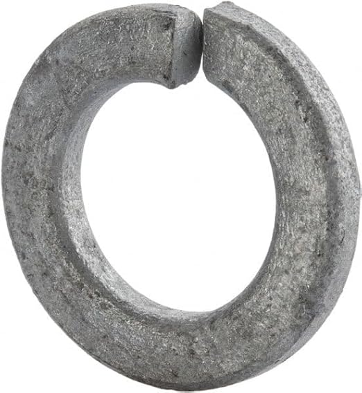 1/2 Split Lock Washer (50 Pack) Hot Dip Galvanized Steel, Meets ASME B18.21.1 by Makers Bolt