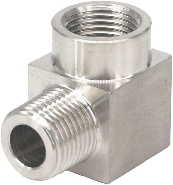 Beduan Stainless Steel Cast Pipe Fittings 90 Degree Street Elbow 1/4" NPT Male x 1/4" NPT Female Water Fuel Air