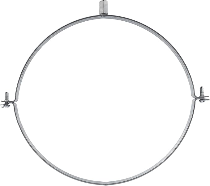 10" Inch Galvanized Pipe Hanger - Conduit Mounting Clamp - Tube Brackets - Pipe Clamps - Tube Wall Mounting Bracket Clamp - Rigid Conduit Holder - PVC and Metal Pipe Attachment Hanger