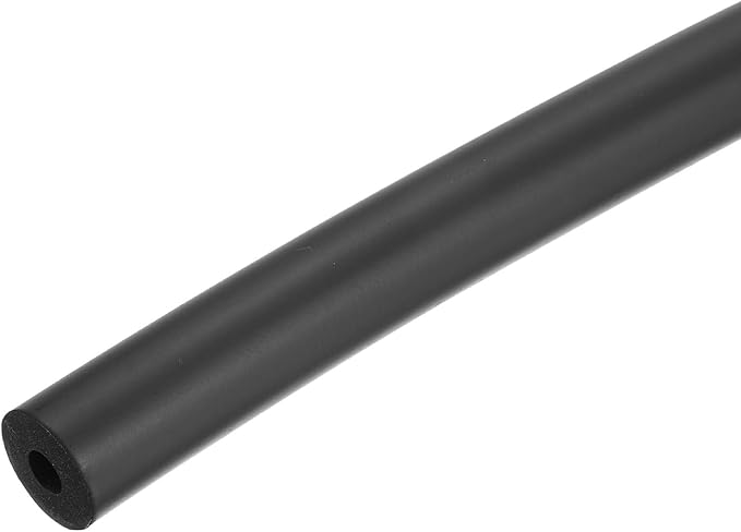uxcell Foam Tubing for Handle Grip Support, Pipe Insulation Outside Pipe Lagging, 9mm(3/8") ID 23mm OD 1m Black