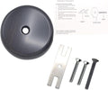 Single Hole Bathtub Drain Overflow Plate/Tub Overflow Drain Ccover with Three Matching Screws/Bathtub Overflow Drain Cover Includes an Adapter (Oil Rubbed Bronze)