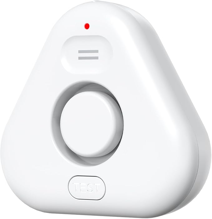 Stechro Water Leak Detector, 120dB Water Sensor Alarm, Water Leakage Detection Device for Home Pipe/Drain/Sink/Faucet Drip, Floor Flooding in Basement/Bathroom/Kitchen/Toilet/Laundry Room