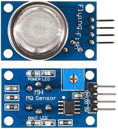 ACEIRMC 5pcs MQ-2 Gas and Smoke Analog Sensor Breakout Board for Arduino Raspberry Pi ESP8266 MQ2 5V DC (MQ-2)