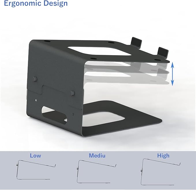 AEONS Desktop Stand, Ergonomic Adjustable Notebook Stand, Riser Holder Computer Stand Compatible with MacBook Air Pro, Dell, HP, Lenovo 10”-17" Laptops
