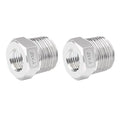 Quickun Stainless Steel Reducing Hex Bushing, 1" Male NPT to 1/2" Female NPT, Reducer Bushing Pipe Hose Fitting （Pack of 2）