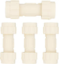(Pack of 4) EFIELD 1/2"Compression Coupling,CPVC Fittings for Plumbing Installations and Repair (1/2"x1/2"COM),(CPVC048-2-4PCS)