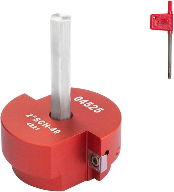 2 Wings PVC Pipe Reamer, Plastic PVC Pipe Fitting Saver Kit Fit into Standard 1/2" Drills 2inch Head Socket Saver Tool