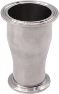 DERNORD Sanitary Fitting Reducer Fitting SUS304 Tri Clamp Ferrule Style 2" Tube OD to 1-1/2" Tube OD