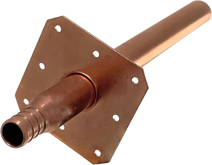 25 Pieces 1/2" x 8" Stub Out Straight with Flange