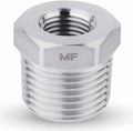 MAACFLOW Stainless Steel 3/8" Male NPT to 1/8" Female NPT Adapter Reducer Hex Bushing (Thread OD 0.65" - ID 0.34") (Pack of 1)