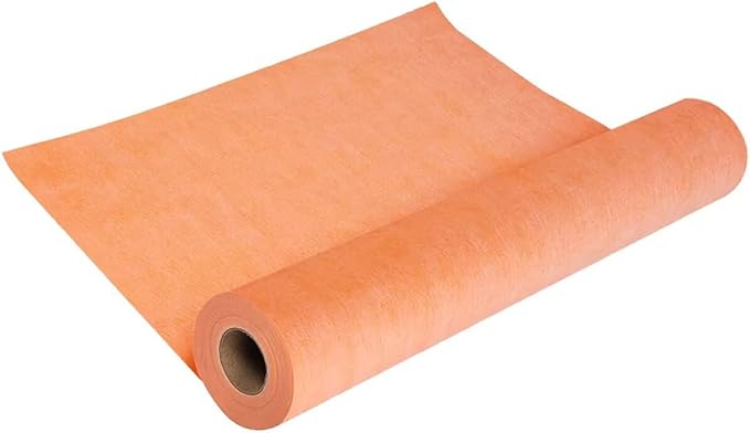 Waterproof Membrane for Shower 3.8 ft x 87 ft / 324 Square Feet Waterproofing Shower Membrane 25.6mil Thickness Waterproof for Sauna Bathroom Walls Tile Underlayment 324 sqft Polyethylene Fabric Roll