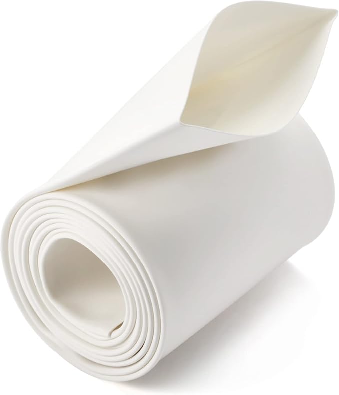 Chanzon 2:1 Ratio 2" (50mm) Heat Shrink Tubing 3.3Ft Roll (1M Total Length) White Polyolefin Sleeving Wrap Shrinking 2 to 1 1pcs