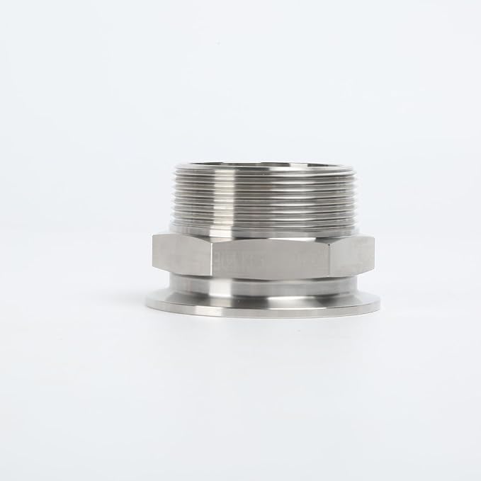 SS304 KF50 NPT Male Adaptor thread 2" NW50 KF Male coupling ISO-KF50 X NPT 2"