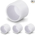 SCH40 PVC Cap 3/4 Inch - Fit Standard 3/4" SCH40 PVC Pipes (OD Approx. 1.05"), Zernmiarder Furniture Grade Pipe Caps, White Pipe Cover Fittings for Plumbing, DIY, Garden & Furniture - 24 Pcs