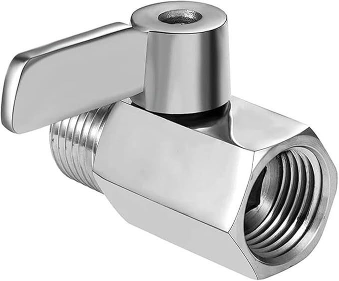 316 Stainless Steel Mini Ball Valve Shut Off Valve 1/8" NPT Male Female Thread Pipe Fitting Connector for Water Gas Oil (Pack of 2)