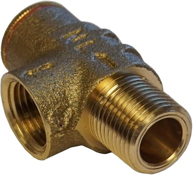 Merrill MFG Lead-Free 1/2" Pressure Relief Valve - No-Lead Brass, 100 PSI for Water Systems