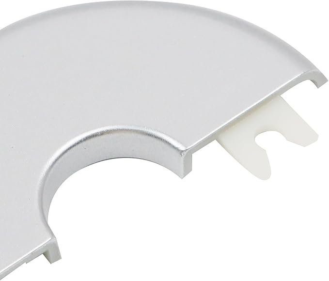 4 Pcs Wall Split Flange, ABS Round Self-Adhesive Escutcheon Plate Buckles Design for 0.86"/22mm,Silver