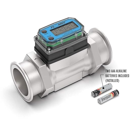G2 Series High-Temp Turbine Flow Meter, 2 Inch Pipe Size, 2-1/2 Inch Tri-Clamp Fitting (G2S20TH9GMX)